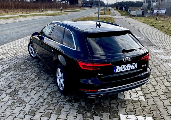 Audi A4 cena 86977 przebieg: 188895, rok produkcji 2019 z Myślenice małe 704